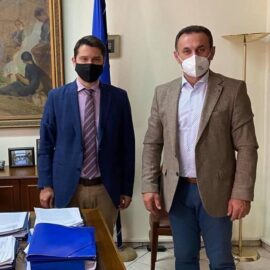 [17-05-2021] Συνάντηση του Προέδρου Επιτροπής Διαχείρισης LEADER και της Αναπτυξιακής Δράμας με τον Γ.Γ. του Υπ. Αγροτικής Ανάπτυξης και Τροφίμων στο πλαίσιο και για τις ανάγκες του Τοπικού Προγράμματος CLLD LEADER Νομού Δράμας